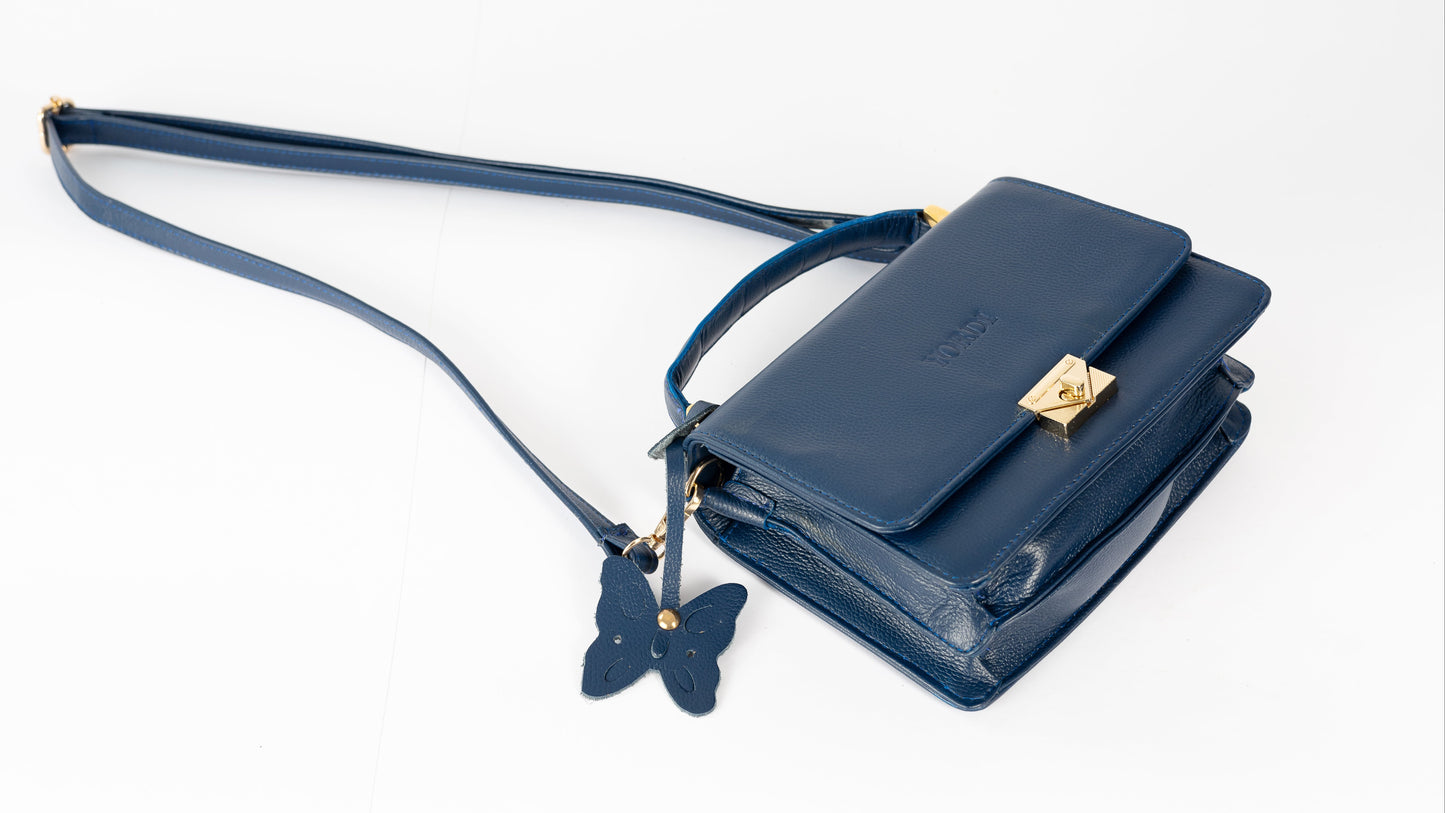 BANDOLERA CLUTCH SOFIA (AZUL)