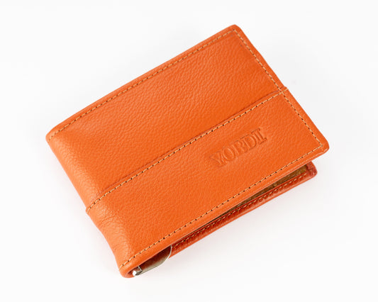 BILLETERA PORTA BILLETES (NARANJA/MIEL)