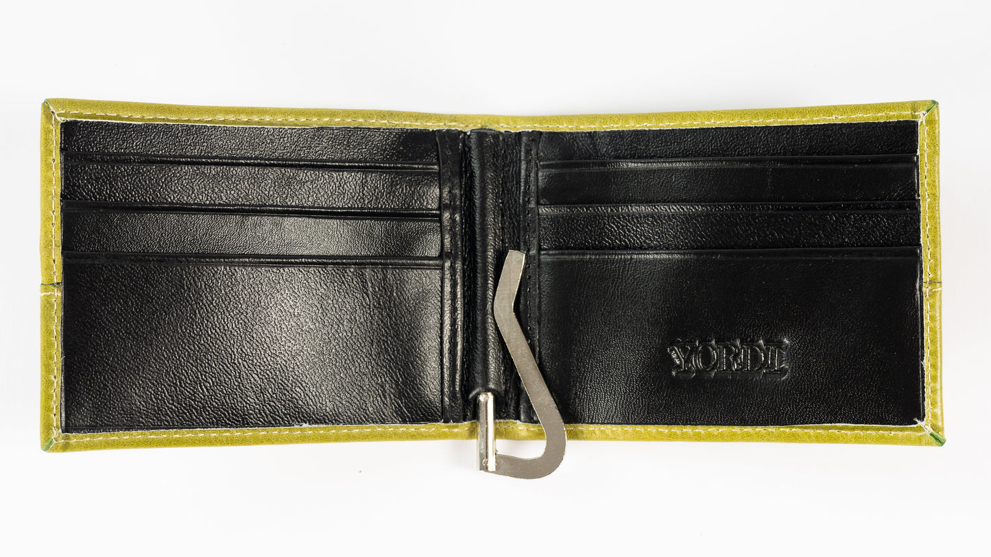 BILLETERA PORTA BILLETES | Verde Manzana/Negro