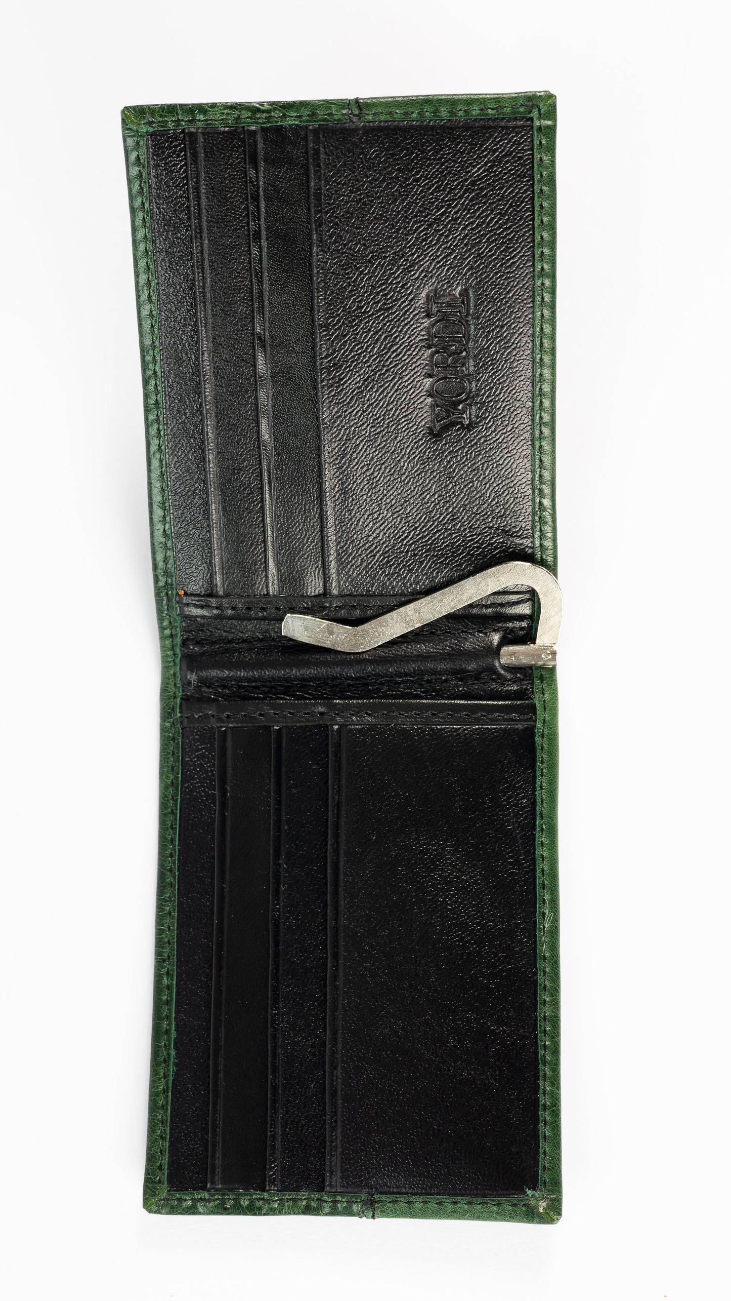 BILLETERA PORTA BILLETES (VERDE PINO/NEGRO)