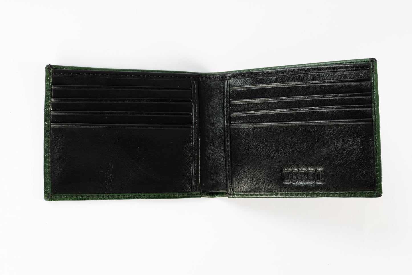 BILLETERA CLÁSICA (VERDE PINO/NEGRO)