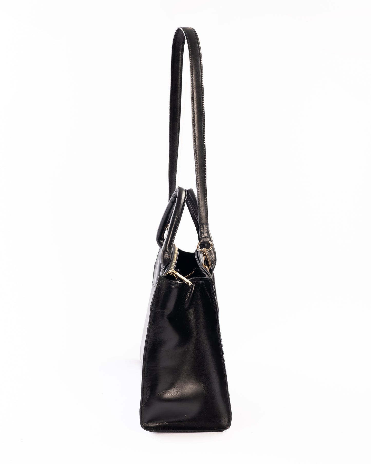 Cartera Louise | Cocodrilo Negro