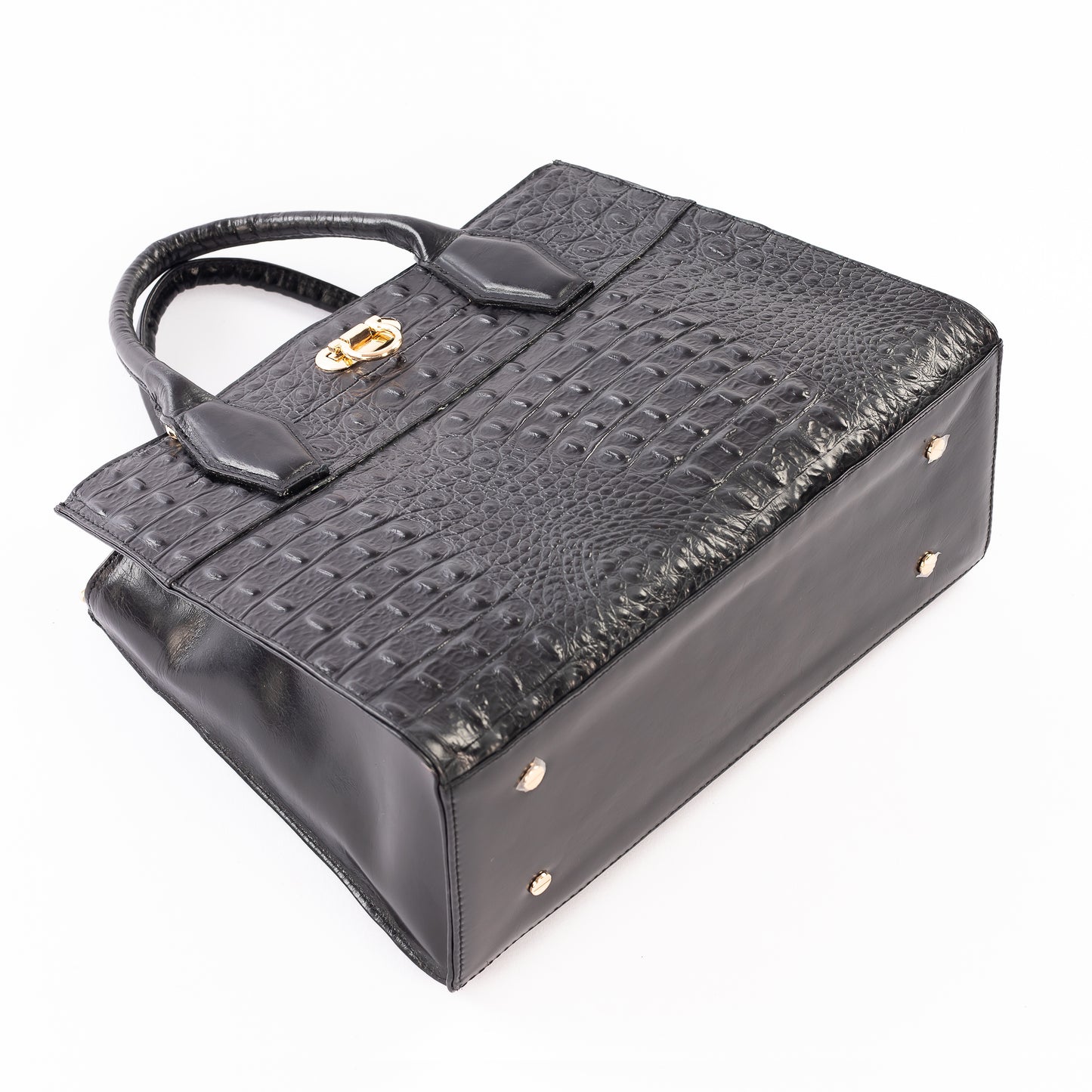 Cartera Louise | Cocodrilo Negro