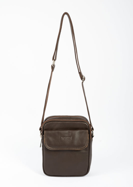 BOLSO MANOS LIBRES ADRIANO (CAFÉ)