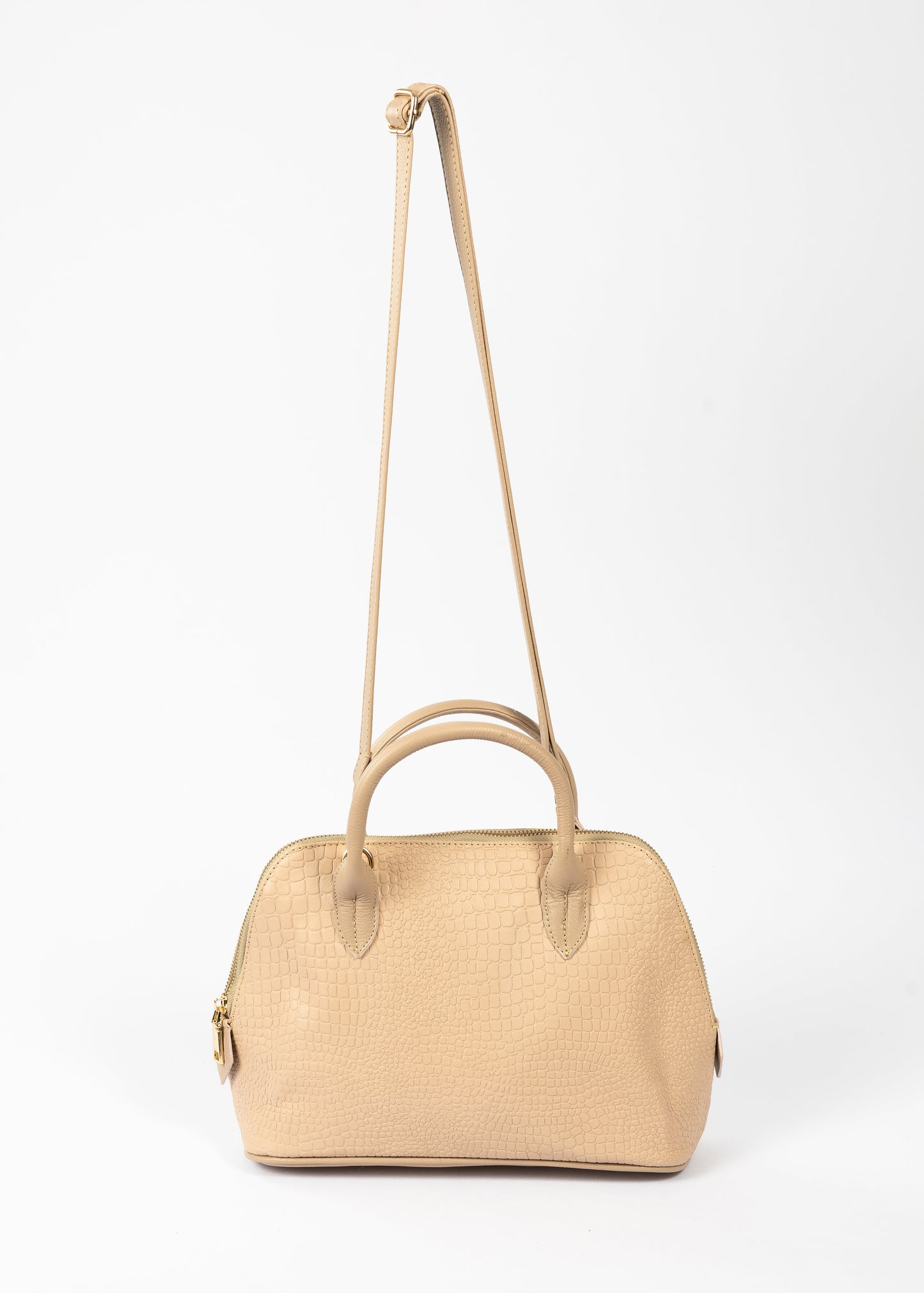 CARTERA PARÍS COCODRILO (BEIGE)
