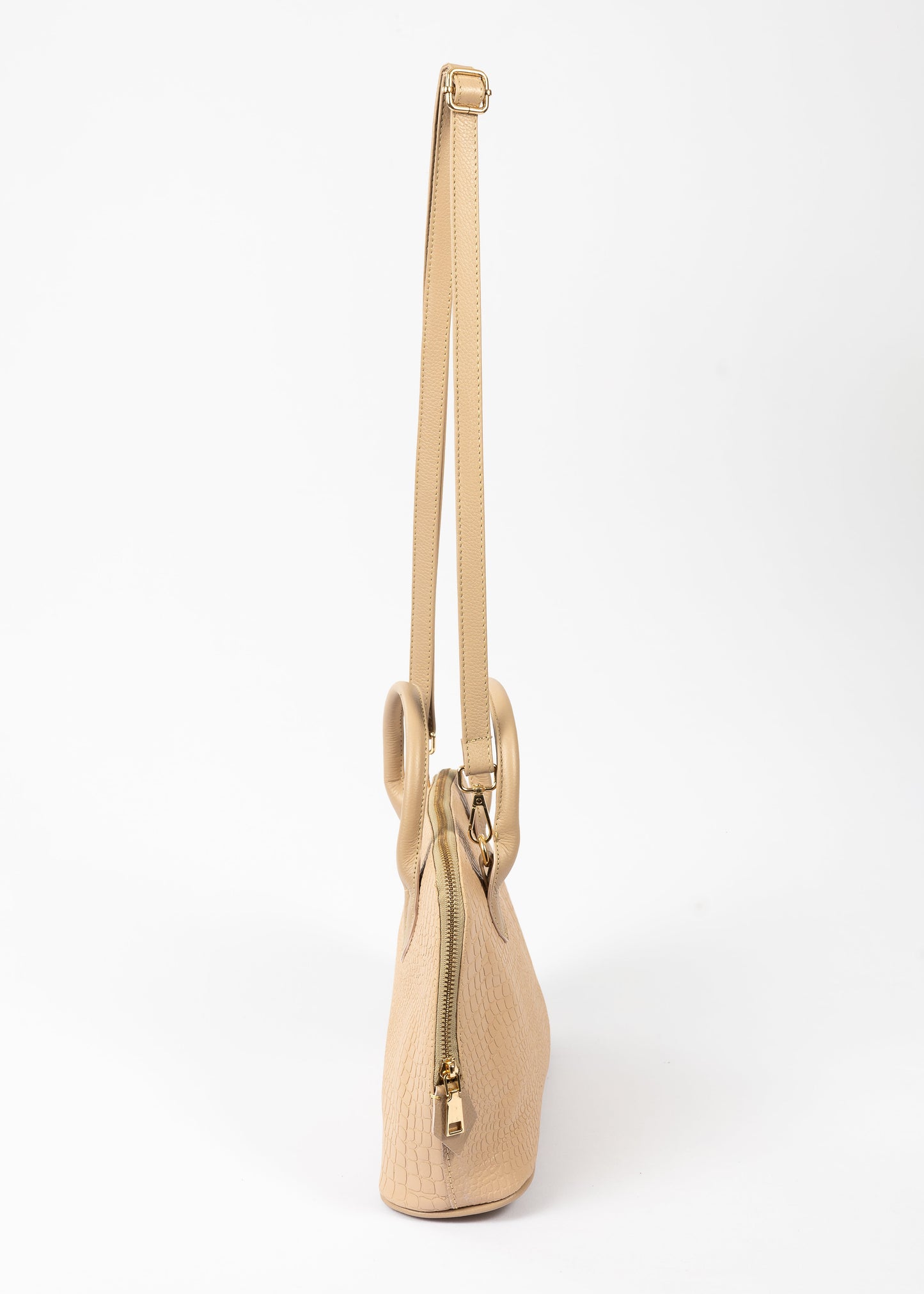 CARTERA PARÍS COCODRILO (BEIGE)