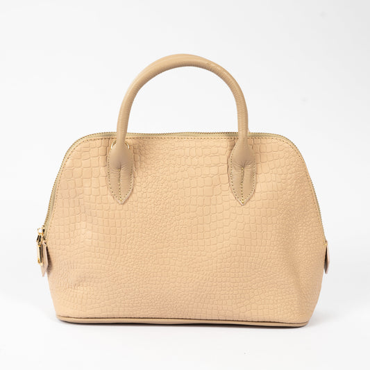 CARTERA PARÍS COCODRILO (BEIGE)
