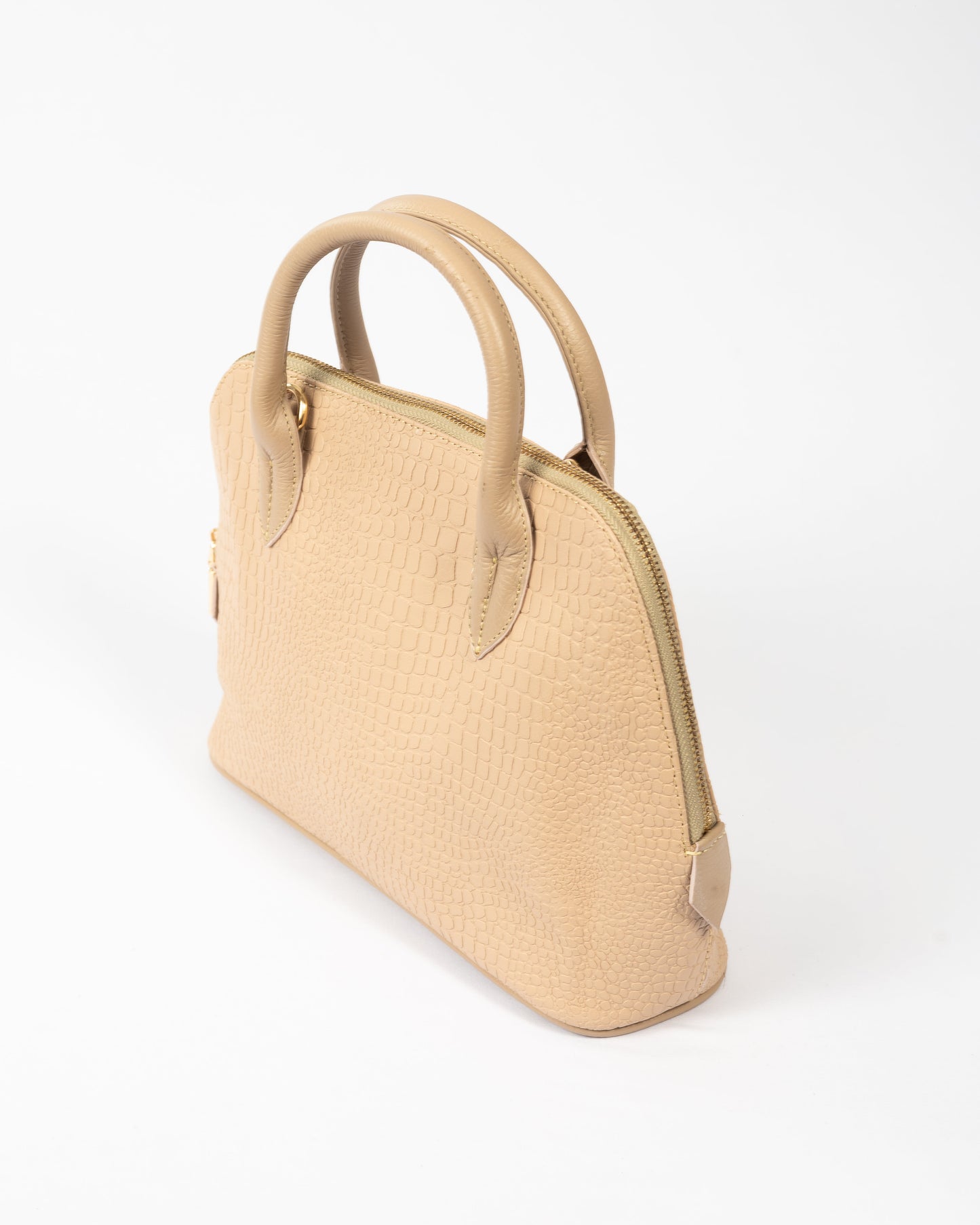 CARTERA PARÍS COCODRILO (BEIGE)
