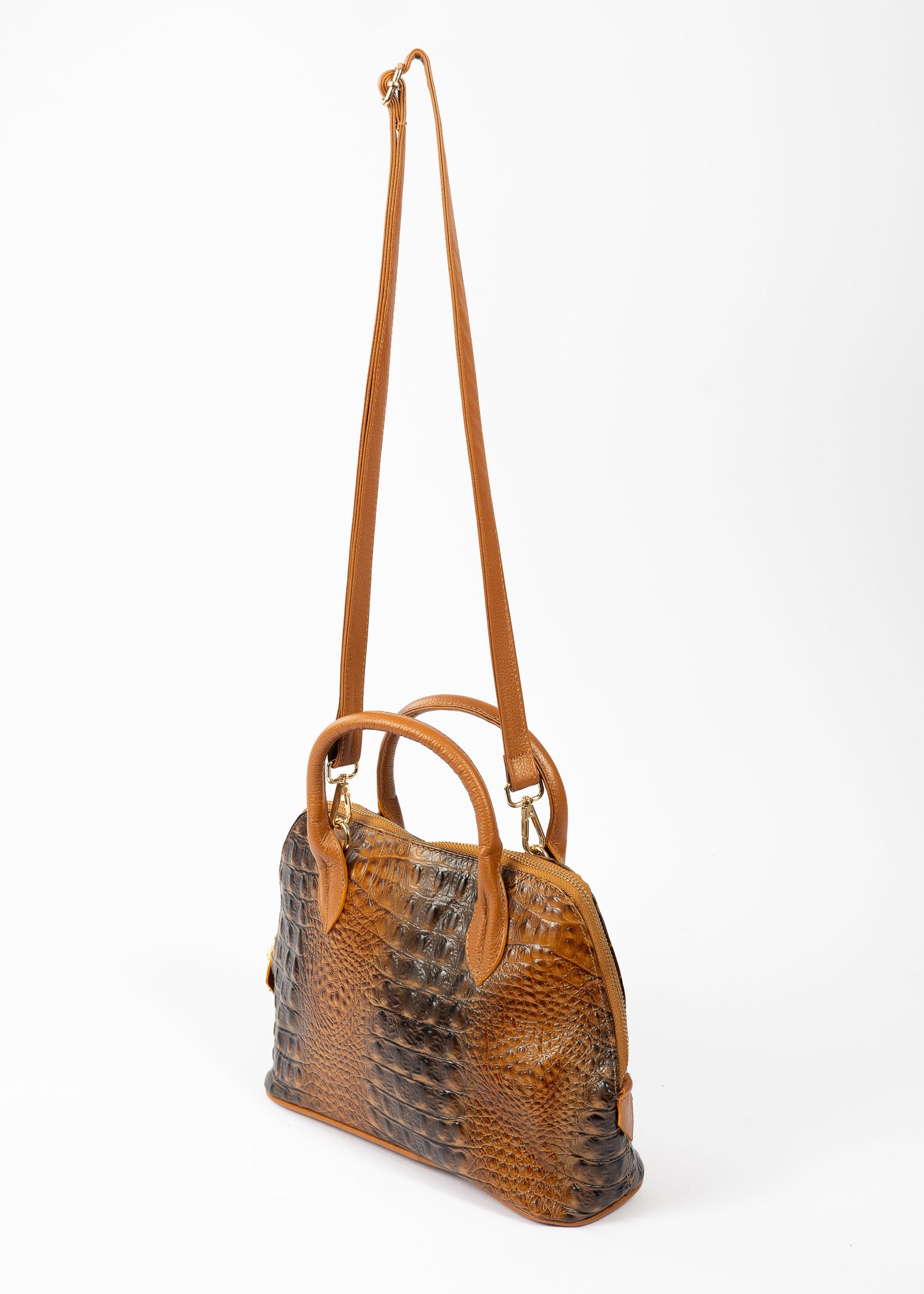 Cartera Paris | Cocodrilo Camel