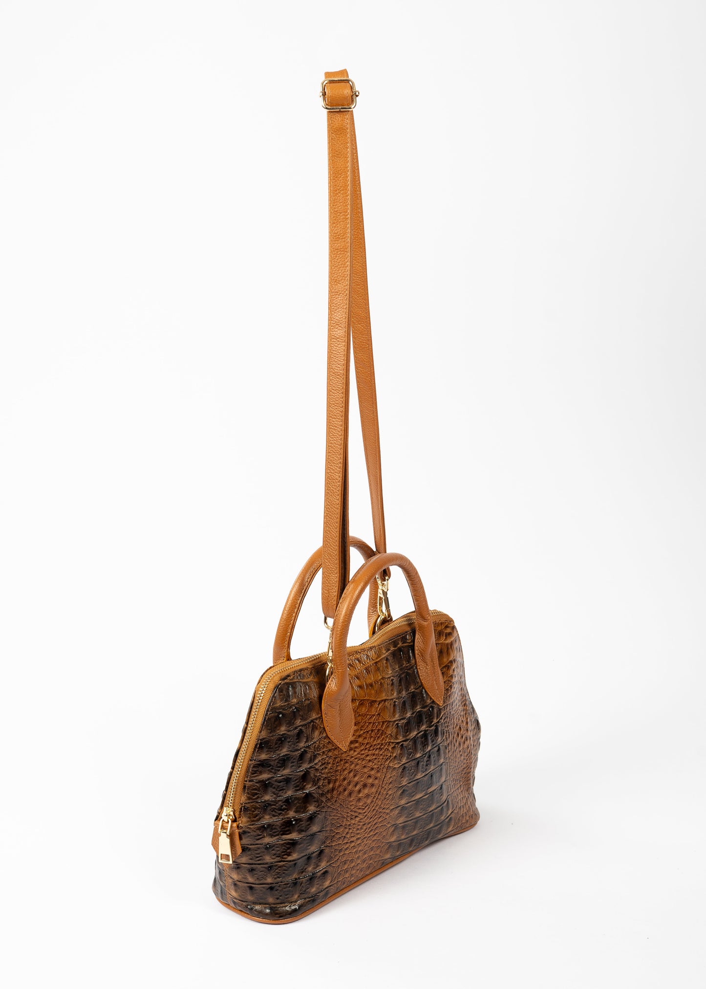 Cartera Paris | Cocodrilo Camel