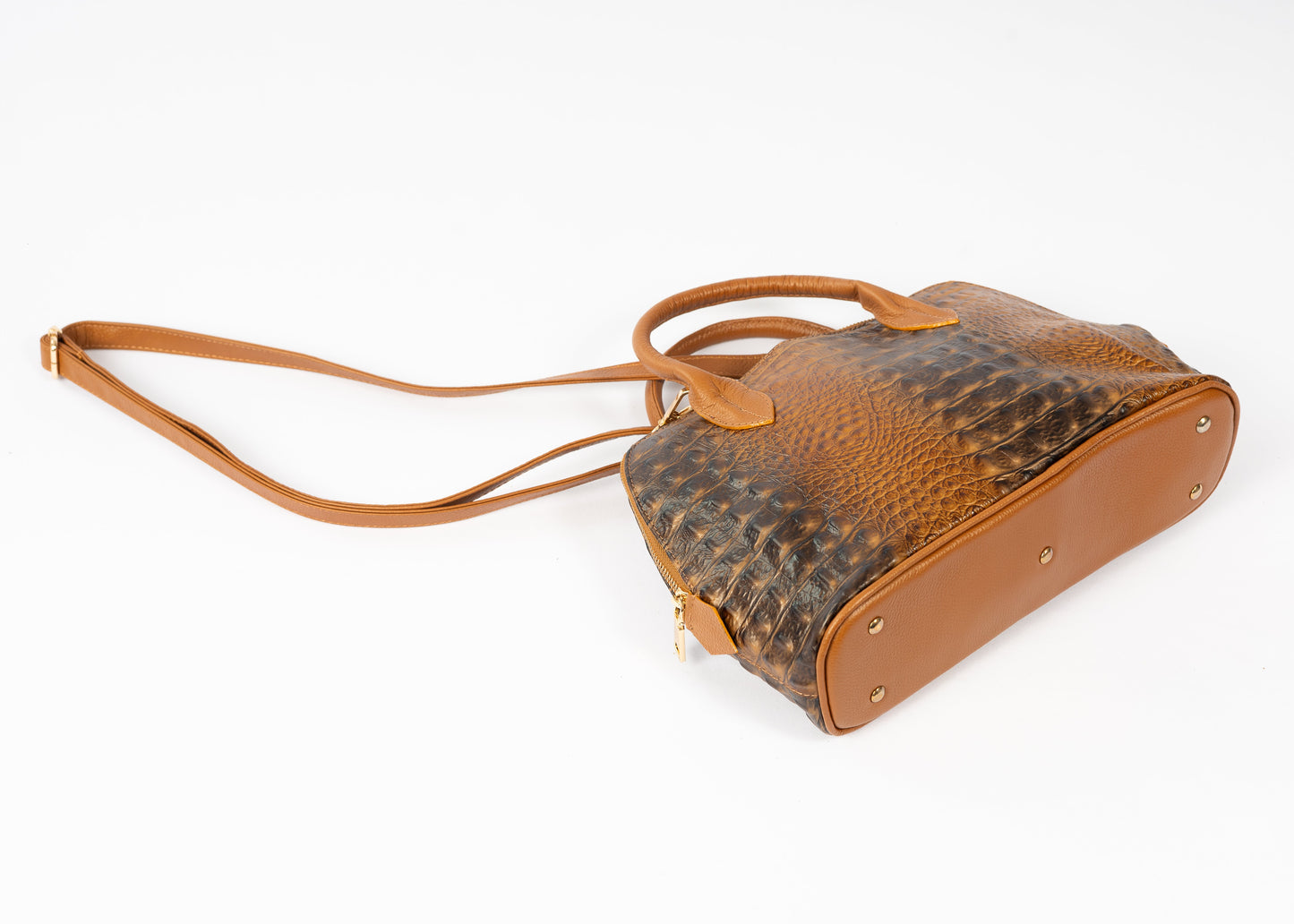 Cartera Paris | Cocodrilo Camel
