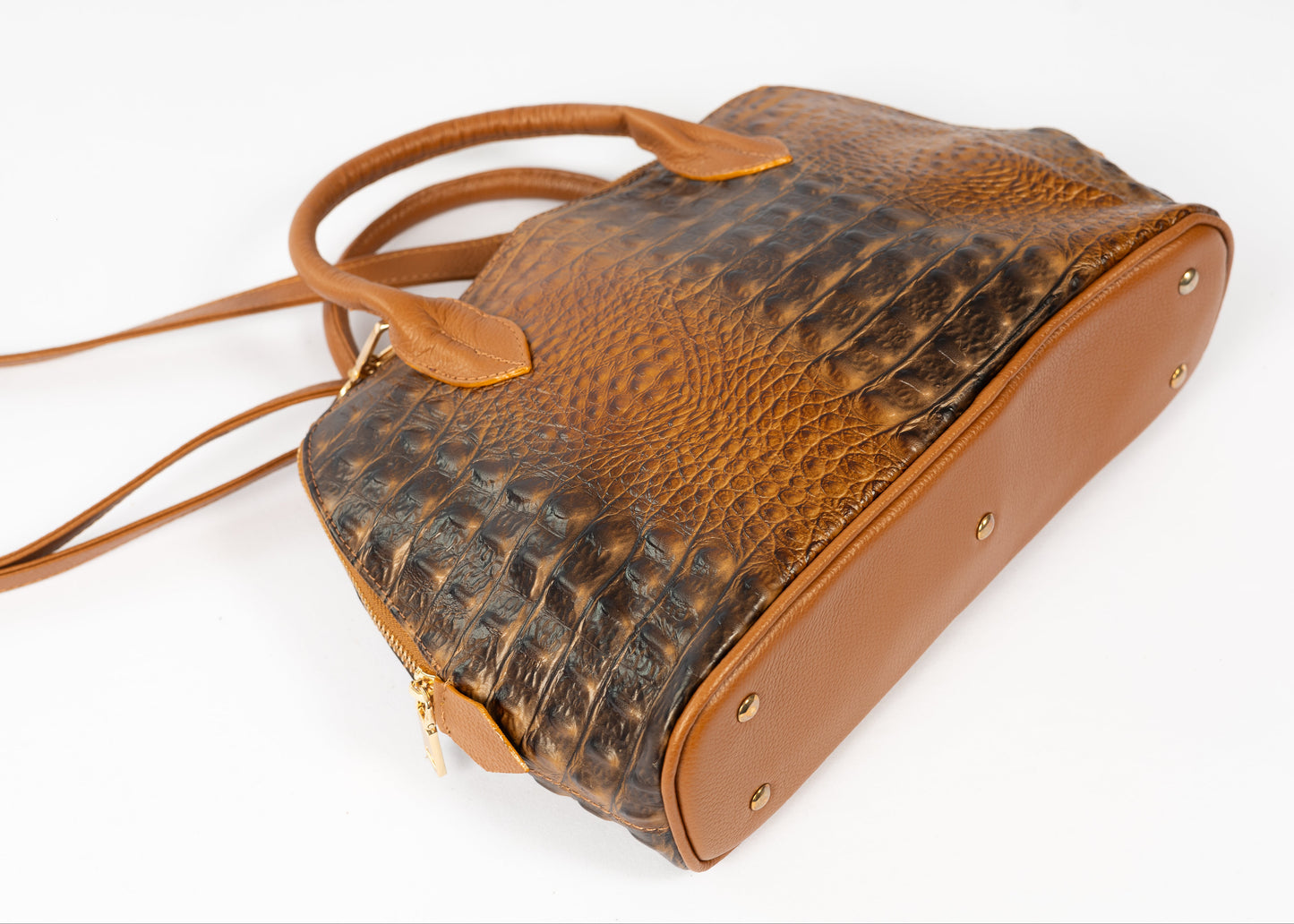 Cartera Paris | Cocodrilo Camel