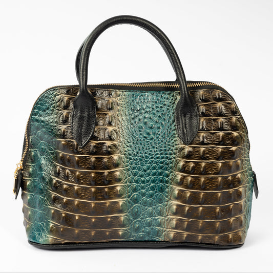 CARTERA PARÍS COCODRILO (NEGRO)