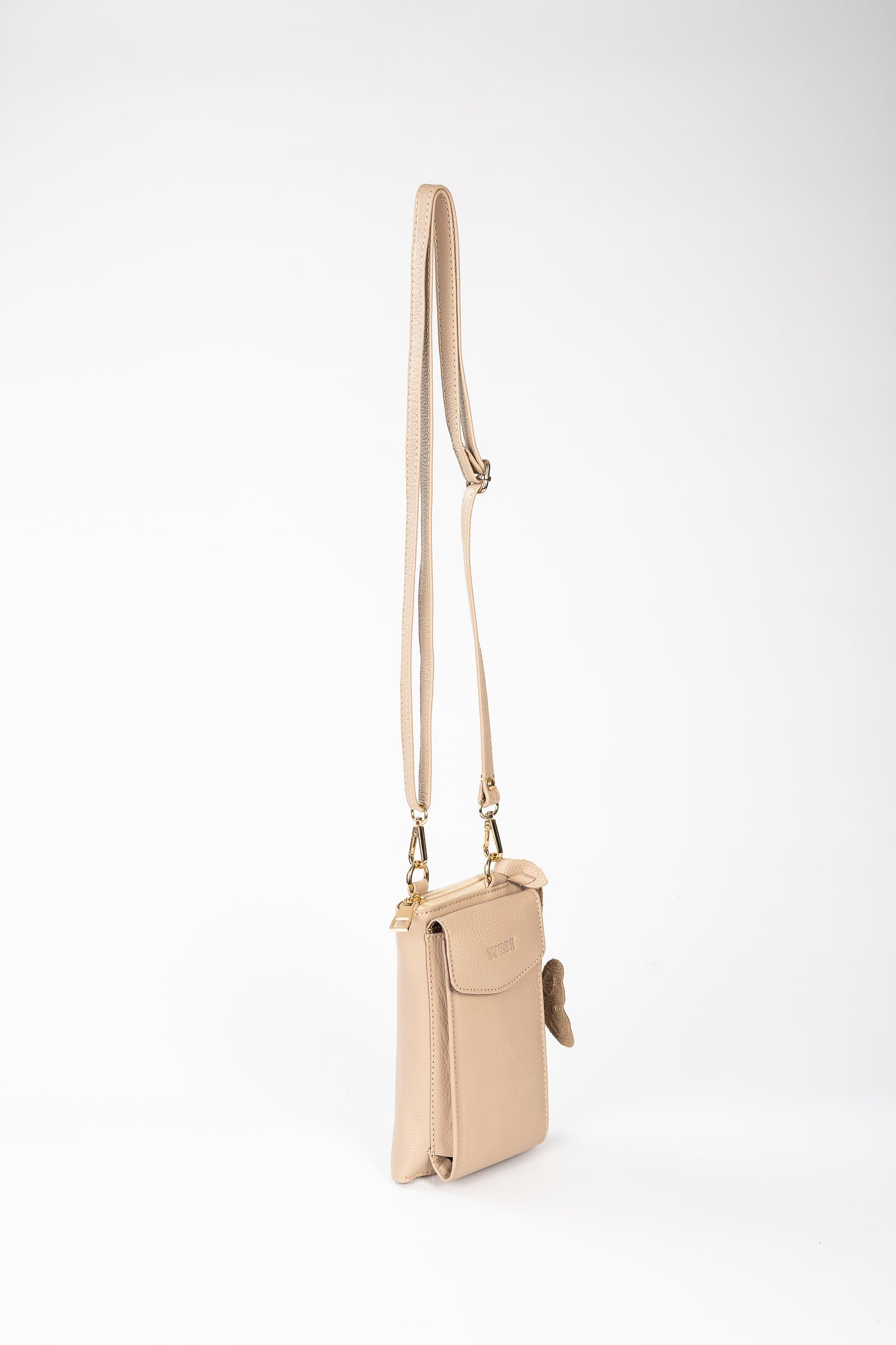 BILLETERA MANOS LIBRES VERTICAL (BEIGE)