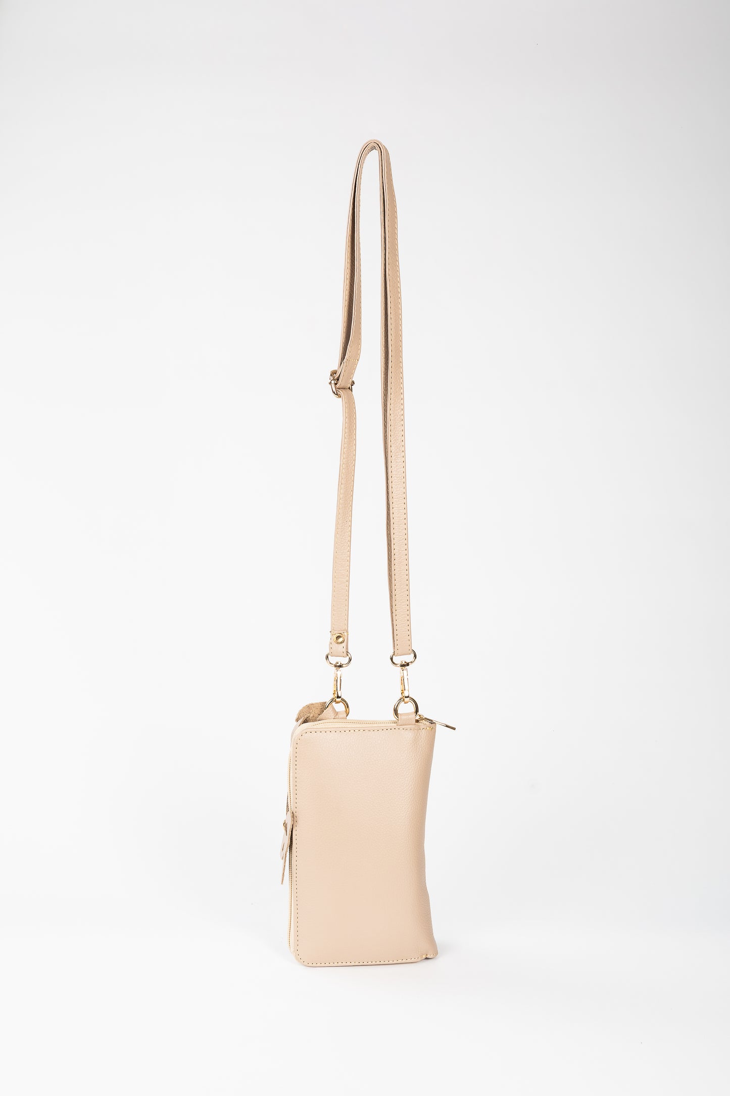 BILLETERA MANOS LIBRES VERTICAL (BEIGE)