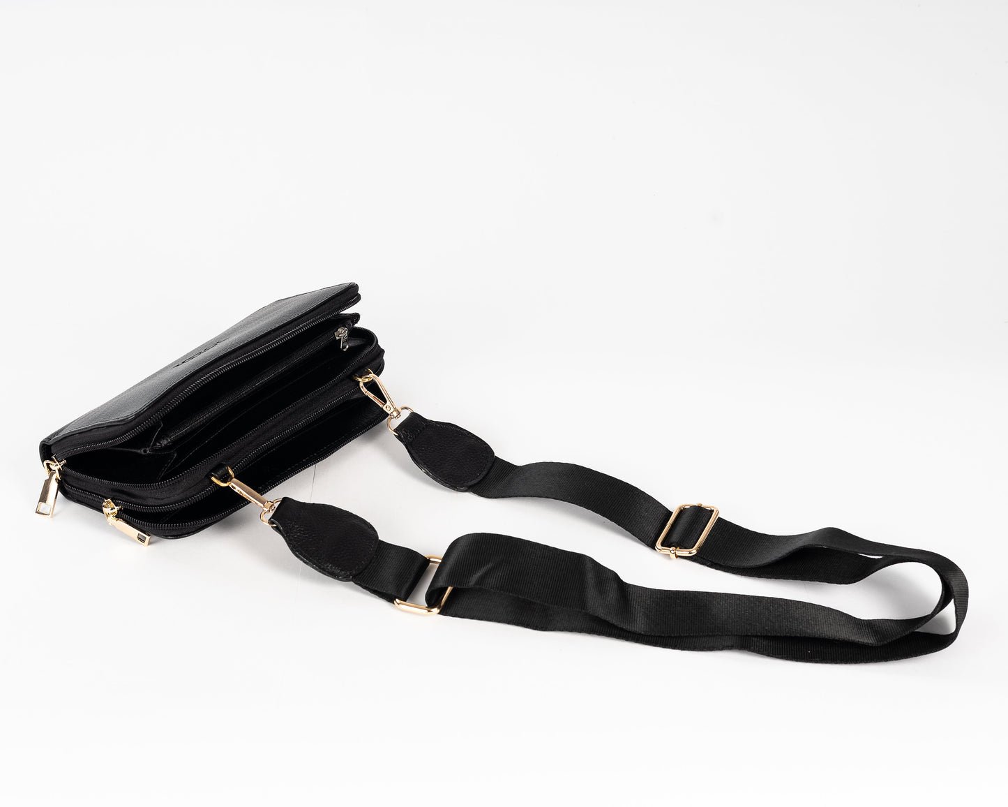 Billetera Manos Libres Bolonia — Negro
